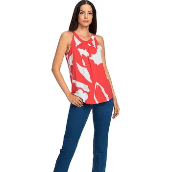 Dámské tričko Heine Rot/ Creme 5487228 36