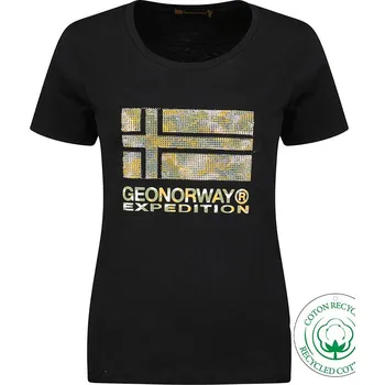 Dámská móda Tričko Geographical Norway Schwarz 5314377 L