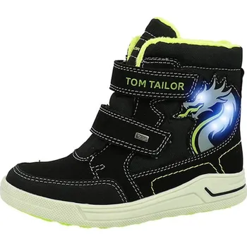 Chlapecká zimní obuv Boty Tom Tailor Schwarz/ Grün 4222013 31