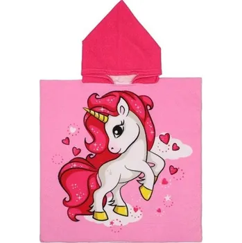 Kojenecká hygiena Dětský župan s kapucí 60 x 120 cm Pro výšku 80 - 130 cm Unisex dětský župan s jemným potiskem jednorožce
