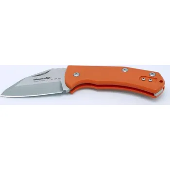 kapesní nůž Fox Knives ČERNÝ SLIPJOINT NIDHUG NŮŽ ORANŽOVÁ G10 RUKOJEŤ BF-714OR