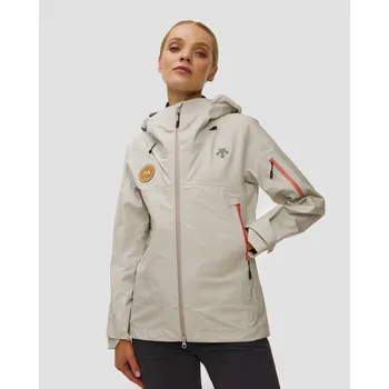 Hardshellová Dámská Lyžařská Bunda Descente S.i.o Shell 3l Jacket V Béžové Barvě Sampledw5fwb30lu-wh99