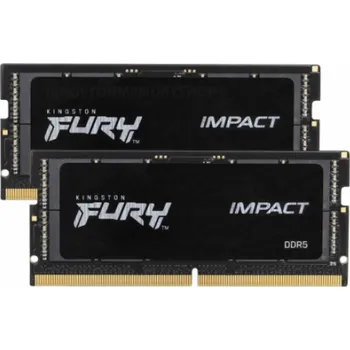 Operační paměť Kingston FURY Impact/SO-DIMM DDR5/32GB/6000MHz/CL38/2x16GB/Black