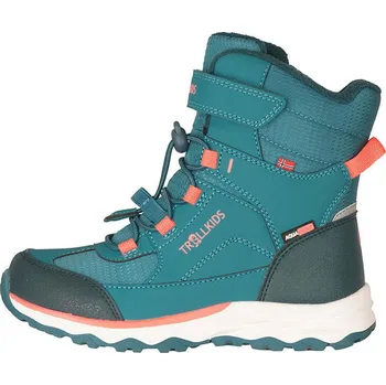 Dívčí kozačky Boty Trollkids Türkis 663755 34