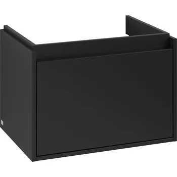 Koupelnový nábytek Villeroy & Boch Skyla skříňka 62.2x43.9x43.6 cm pod umyvadlo závěsná černá C78500VL