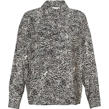 Dámská košile Košile MOSS COPENHAGEN Creme/ Schwarz 7913950 M/L