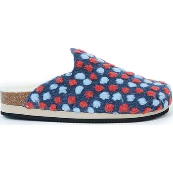 Dámské pantofle Mandel Dunkelblau/ Rot 156857 39