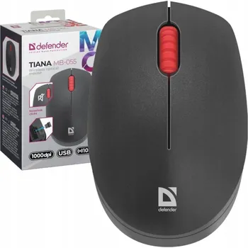 Myš Bezdrátová myš Defender TIANA MB-055 tichá bezkliková 1000dpi černá