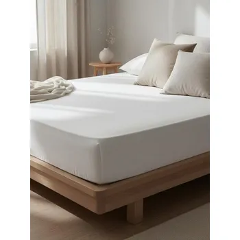 Prostěradlo Sinsay - Napínací prostěradlo z&nbsp;bavlněného jersey s&nbsp;gumou - šedá - 5102T-09X - 5102T-09X-ONE-19