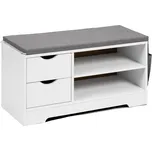 Vikio Botník se sedákem 80x43x30 bílý HBK106B