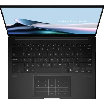 Notebook ASUS Zenbook 14 OLED UM3406HA-WS74T laptop AMD Ryzen™ 7 8840HS 35,6 cm (14") Dotyková obrazovka WUXGA 16 GB LPDDR5x-SDRAM 512 GB SSD Wi-Fi 6E (802.11ax) Windows 11 Home Černá Nový / Repack