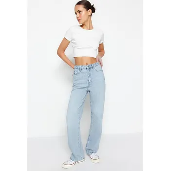 Dámské džíny Džíny trendyol Hellblau 387691 38