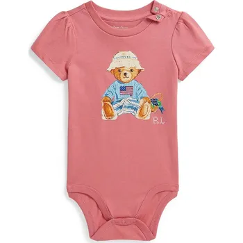 Kojenecký body Bavlněné kojenecké body Polo Ralph Lauren 310A12817001 růžová 38X, vel. 53-60