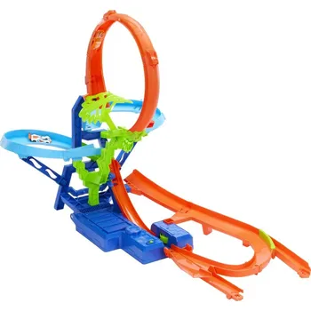 autodráha Hot Wheels stunt tracks vo vzduchu dráha