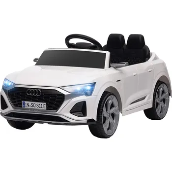 Dětské elektrovozidlo AIYAPLAY dětské elektrické autíčko, 12V Audi Q8, 3-5 km/h, dálkové ovládání, světlomety, hudba, bílé