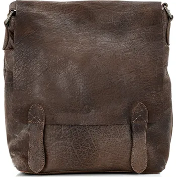 Lindenmann Pánská kožená taška přes rameno Moris hnědá