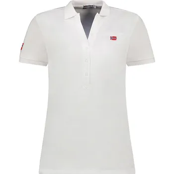Dámská móda Tričko Geographical Norway Weiß 524834 XXL