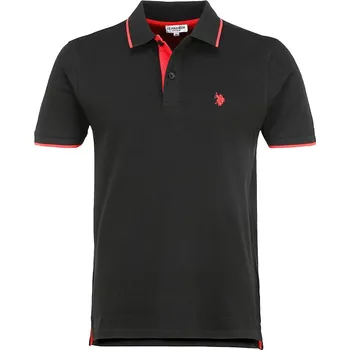 Pánská móda Tričko U.S. Polo Assn. Schwarz 9724970 L