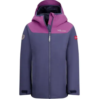 Dívčí bunda Trollkids Lila/ Dunkelblau 1617171 110