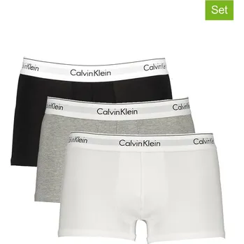 Boxerky Boxerky CALVIN KLEIN UNDERWEAR Grau/ Weiß/ Schwarz 5348945 XL