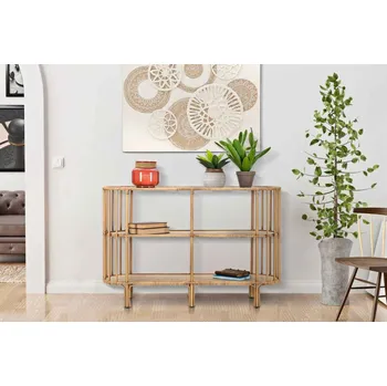 Toaletní stolek Designová konzole Gennipha 120 cm hnědá