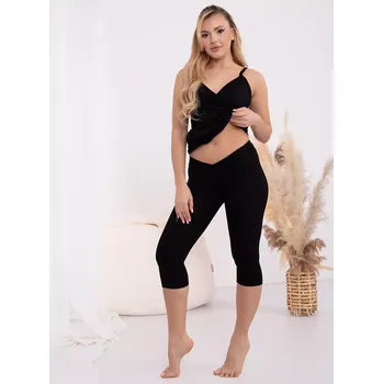 Těhotenské 3/4 legíny pod bříško Formommy Gaja Black