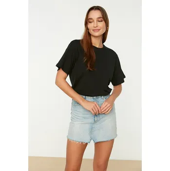 Dámské tričko Tričko trendyol Schwarz 6723586 XL