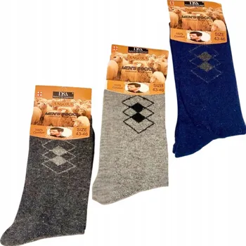 Pánské ponožky Sada 3 páry - PÁNSKÉ PONOŽKY ANGORA s obrázkem, velikost 40-43; 43-46