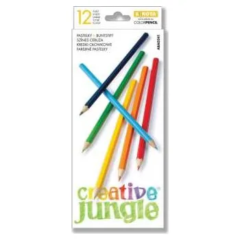 Pastelka Pastelky Creative Jungle - trojhranné, 12 barev