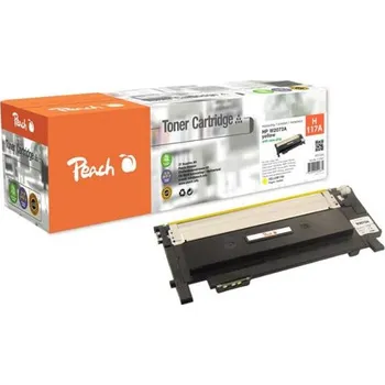 PEACH kompatibilní toner HP W2070A, No 117A, yellow, 700 výnos, Inklevel