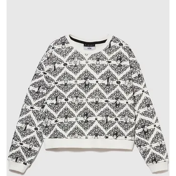 Dívčí mikina Sisley Weiß/ Schwarz 5012572 130