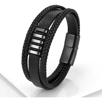 Náramek NAKY Edward N1006 černá 19-23 cm