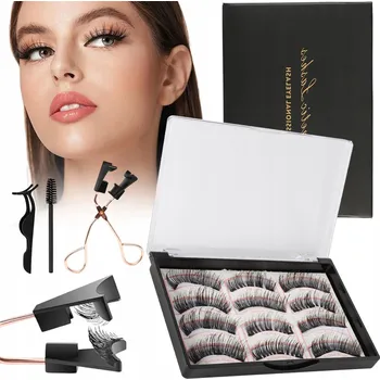 Umělé řasy Magnetické řasy s aplikátorem 12 Ks Přirozený 3D efekt