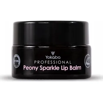 Péče o rty Yokaba Balzám na rty Peony Sparkle 15ml Profesionální veganský balzám na rty