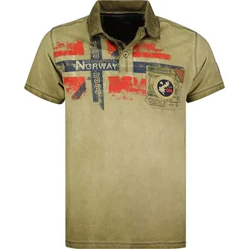 Oblečení a móda Tričko Geographical Norway Khaki 1033265 128