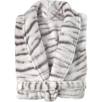 Dámský župan Zo!Home Weiß/ Grau 2867920 S