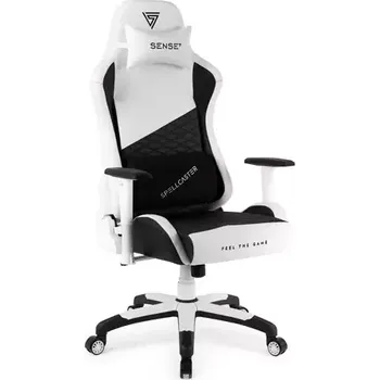 Herní židle SENSE7 Spellcaster Senshi Edition XL bílo-černá (5902659842732)