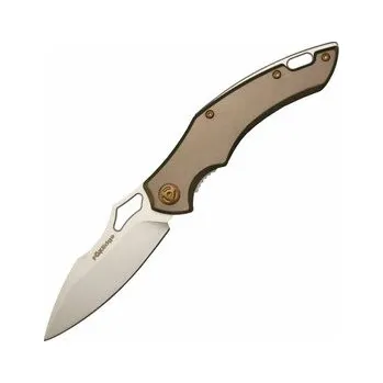 kapesní nůž FOX knives FE-031 EDGE SPARROW BROWN vreckový nôž 8 cm, hnedá, hliník