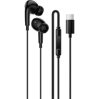 Handsfree Sluchátka Borofone BM100 Pro Fuente s mikrofonem Type C (DAC) černá