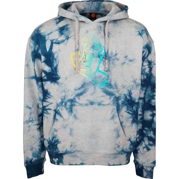 Pánská móda SANTA CRUZ mikina - Outline Fade Hand Hood Heather Splash (HEATHER SPLASH1802) velikost: M