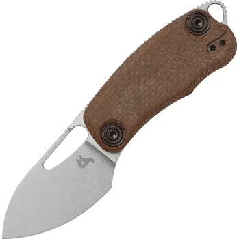 kapesní nůž Fox-Knives BLACK FOX NIX ZAVÍRACÍ NŮŽ, ACID STONE WASH ČEPEL NEREZOVÁ OCEL D2, PŘÍRODNÍ MIKARTA RUKO