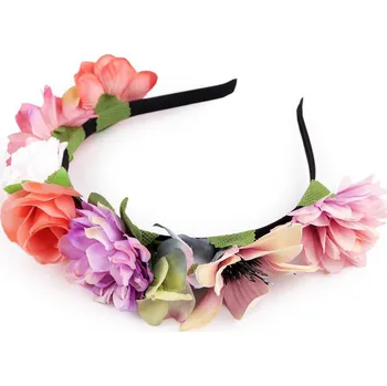 Stoklasa Čelenka do vlasů s květy Multikolor