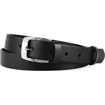 Opasek Penny Belts Dámský úzký kožený pásek 172-63 černý 85 cm