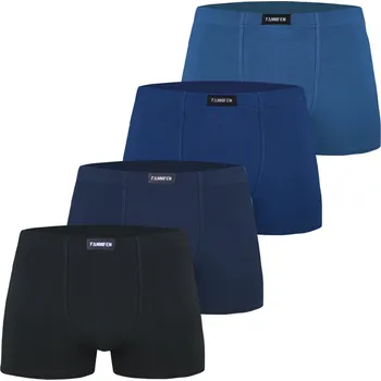 Boxerky FANNIFEN Pánské bambusové boxerky M6755 4ks v balení Barva: Mix, Velikost: 3XL