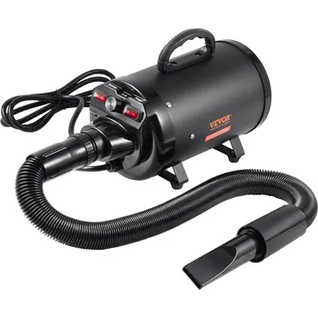 Vysoušeč srsti pro zvíře VEVOR Vysoušeč pro psy 2000 W 44 x 16 x 20 cm černý
