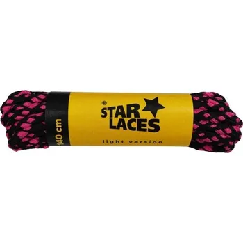 Tkaničky do bot Tkaničky PROMA STAR LACES 100 CM 100 Černá, Růžová