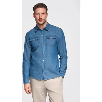 Pánská košile Ombre Clothing Modrá originální košile V2 SHDS-0210