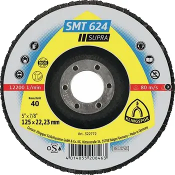 Brusný kotouč Klingspor Konvexní lamelové kolečko P80 125mm 12 ks. (328243)