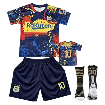 Numberoplus Dětský fotbalový dres + fotbalové ponožky - Lionel Messi.Č.10 (Rakuten) Velikost: 10-let (vel.134)