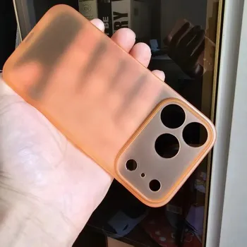 Pouzdro na mobilní telefon Ultra tenký matný kryt pro Apple iPhone Air Minimalistický ochranný obal Lehký design Proti otiskům prstů oranžová
